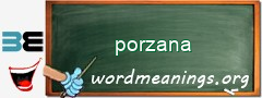 WordMeaning blackboard for porzana